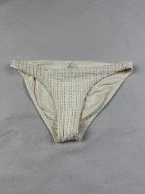 NEW L*SPACE(NWOT) Cream Textured Bikini Bottom Size S